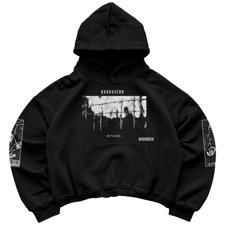 BRSRB ERODE HOODIE — BLACK