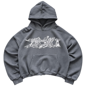 BRSRB GRAFF HOODIE — GREY
