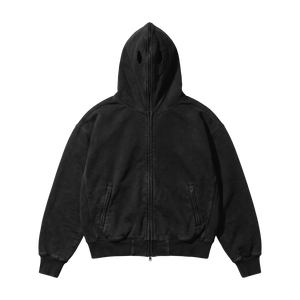 BRSRB PHANTOM ZIP HOODIE —  BLACK