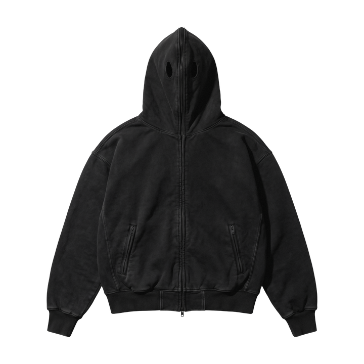 BRSRB PHANTOM ZIP HOODIE —  BLACK
