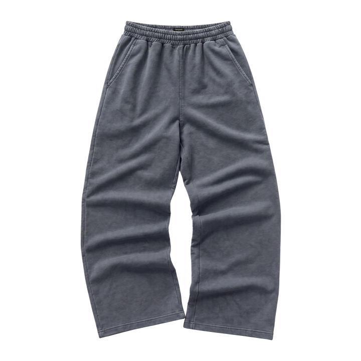 BRSRB LIFEWEAR CORE WIDE-LEG PANTS — GREY
