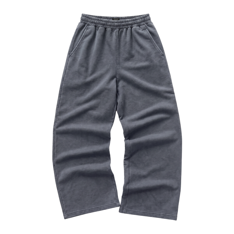 CORE WIDE-LEG PANTS — GREY